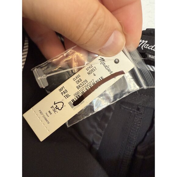 NWT Madewell Flare Ankle Pants Business Casual Black Classic Size 4 Style NO957 - Picture 6 of 6